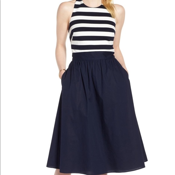 1901 | Striped Halter Dress - Picture 1 of 6